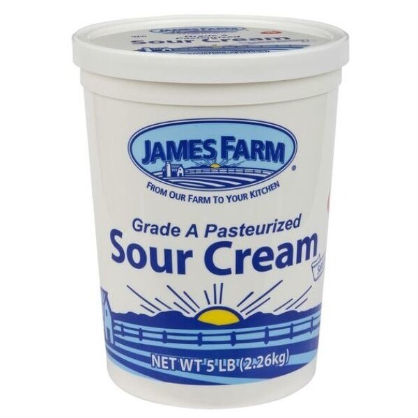 * James Farm Sour Cream 5 Pounds