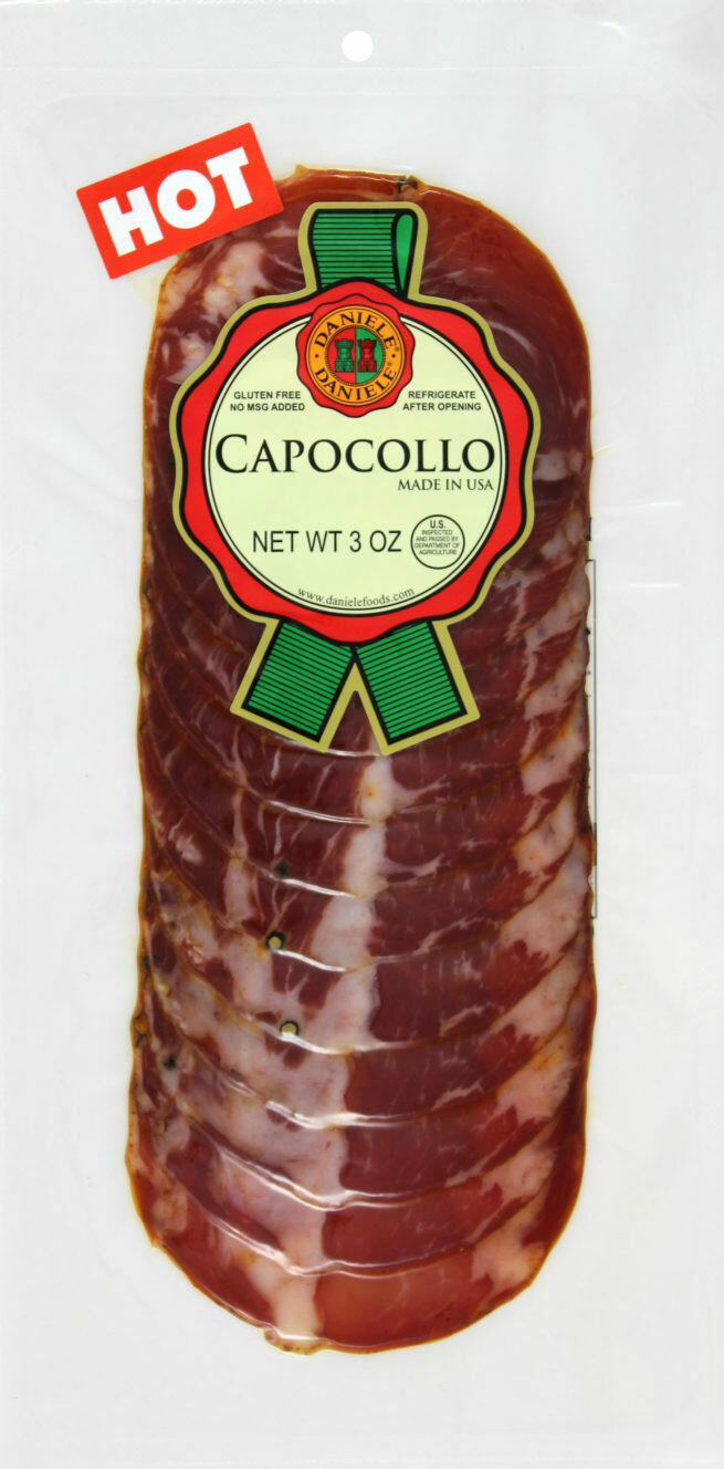 * Daniele Hot Sliced Capicola Ham 16 Ounces