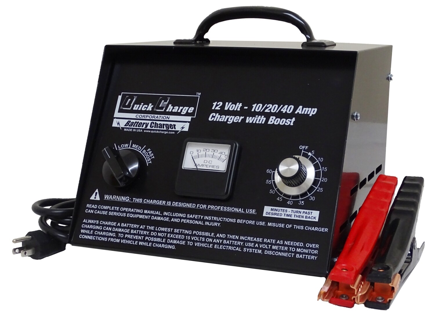 Manual controlled Battery Charger 6 & 12 volt 10/20/40 Amp. 100+ boost