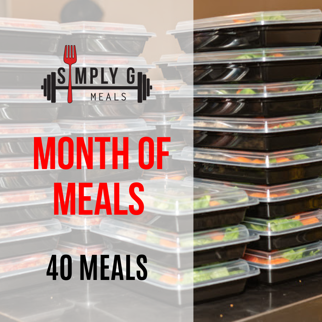 MONTH OF MEALS! (40 Meals) Simply G Meals - San Diego's Best Tasting ...