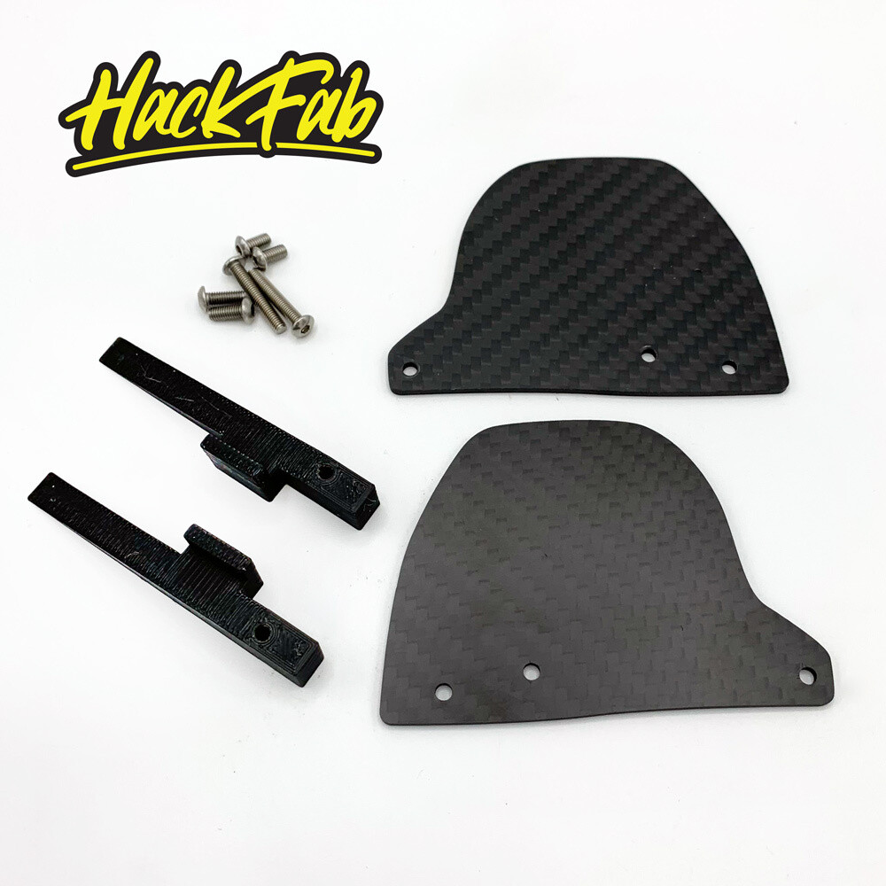 HackFab Carbon Fiber Mud Guards for Traxxas Maxx (Standard Width