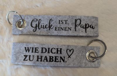Handgefertigter Filz-Schlüsselanhänger – Personalisiertes Unikat (13x3 cm)