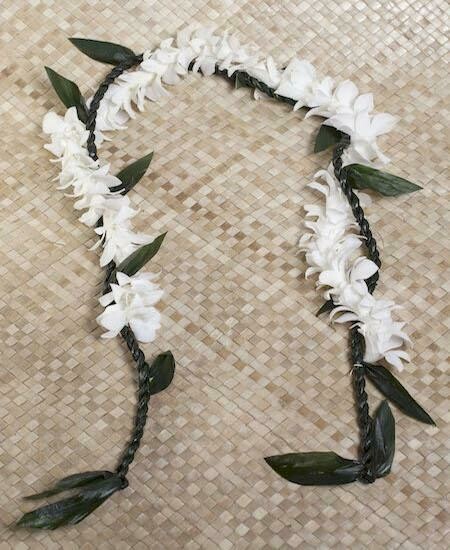 Ti Leaf Lei + Orchid Lei| Buy Hawaiian Lei |Mens Lei