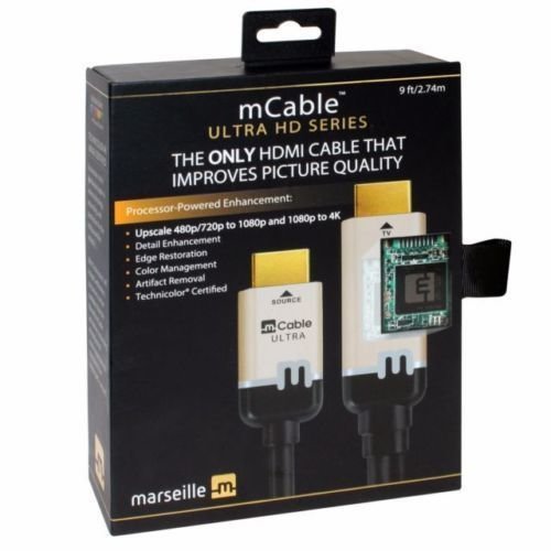 Marseille MCable Upscaling UHD HDMI Cable Convert 1080p To 4K Ultra 9ft 