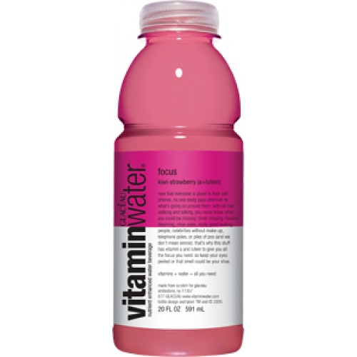 Glaceau (Vitamin Water) 20 oz Focus (KiwiStrawberry