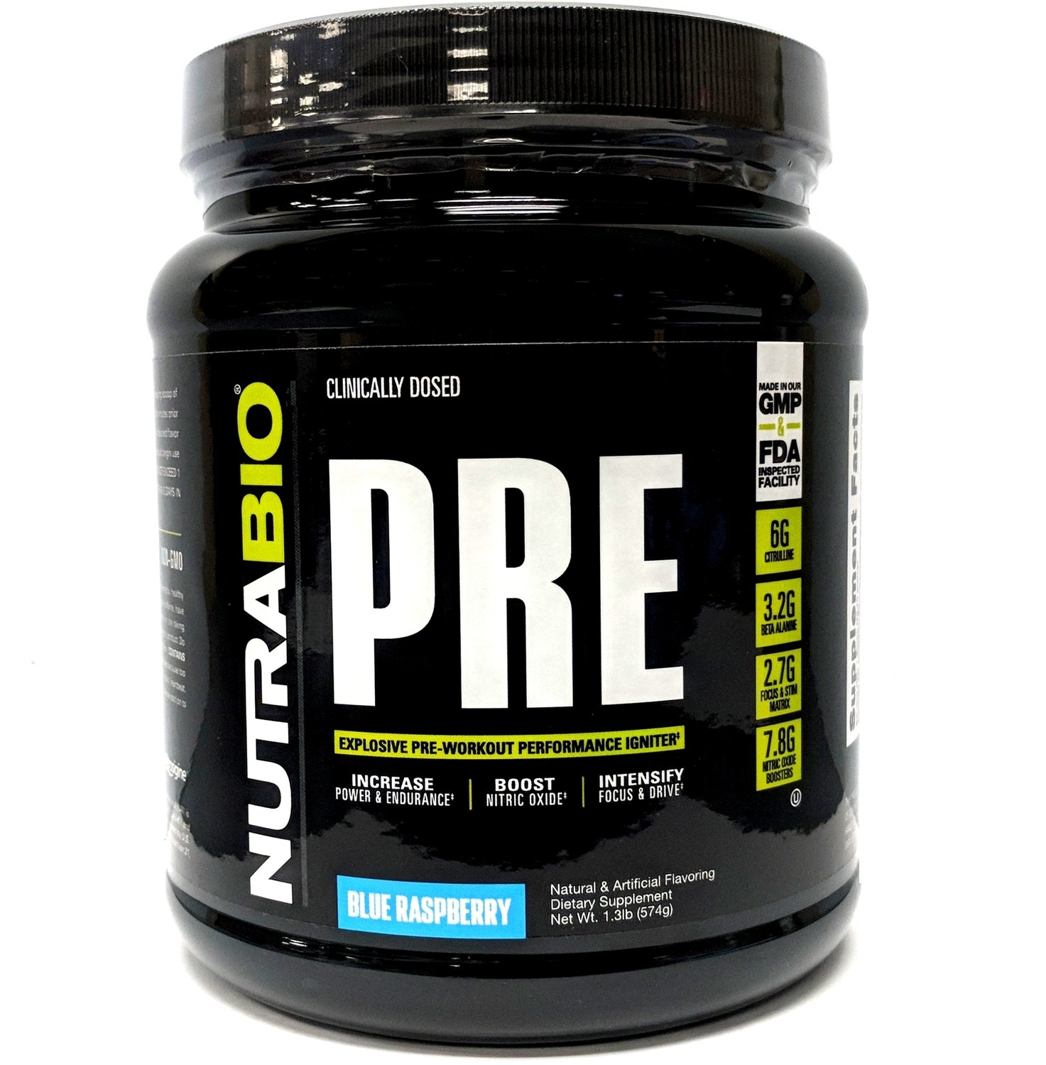 Nutrabio Pre Workout Blue Raspberry