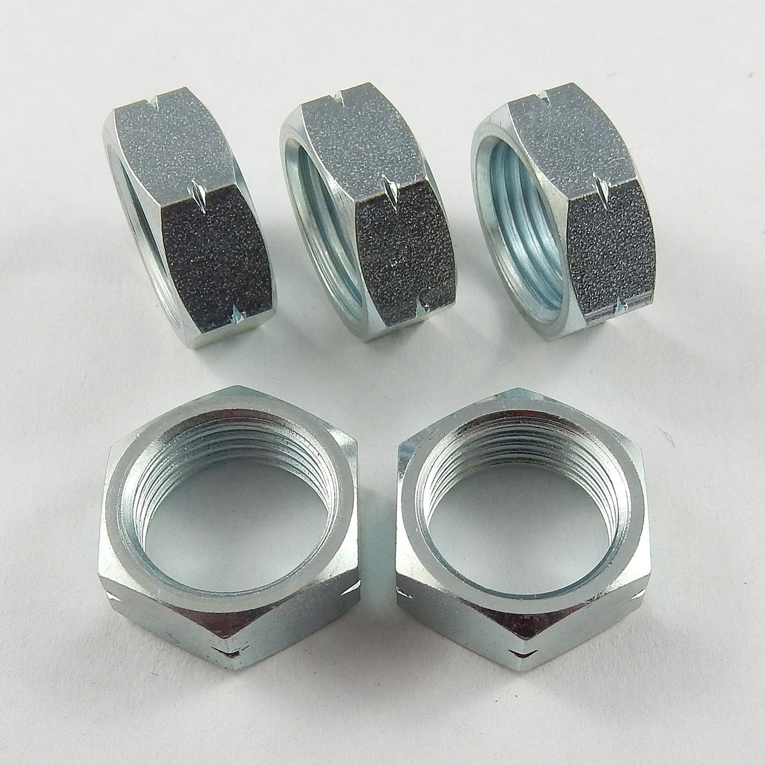 5/8" UNF Left Hand Jam Nuts Lightweight Steel 5 Pack Bullant