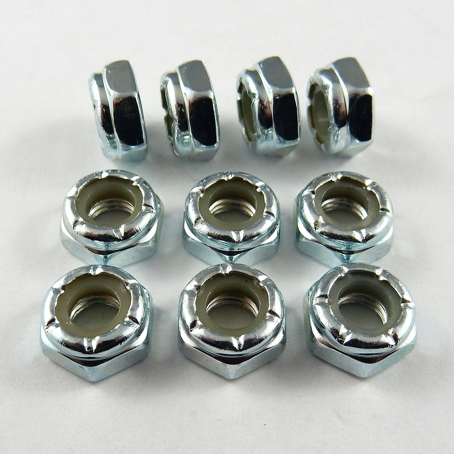 1/4" UNF Nylon Insert Locknuts Thin 10 Pack Bullant Performance