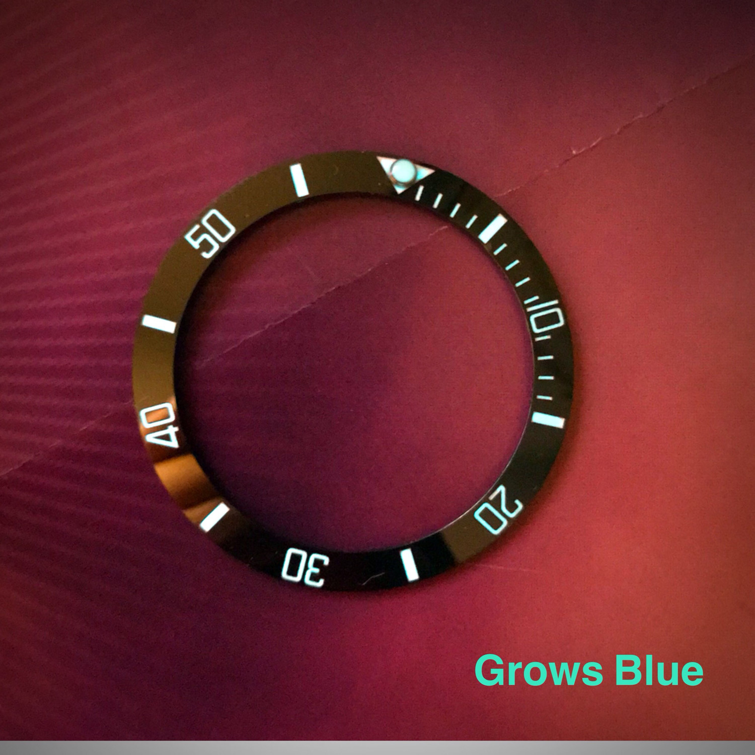 Ceramic Ocean Bezel Insert For Skx007 (Blue lumed)