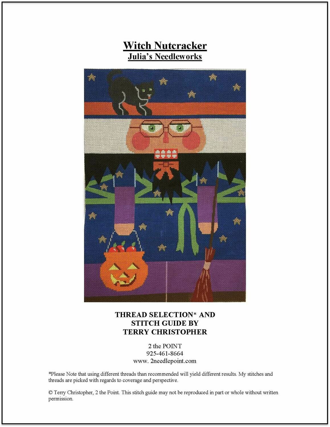 Julia's Needlework, Witch Nutcracker Rollup JNCNTL48