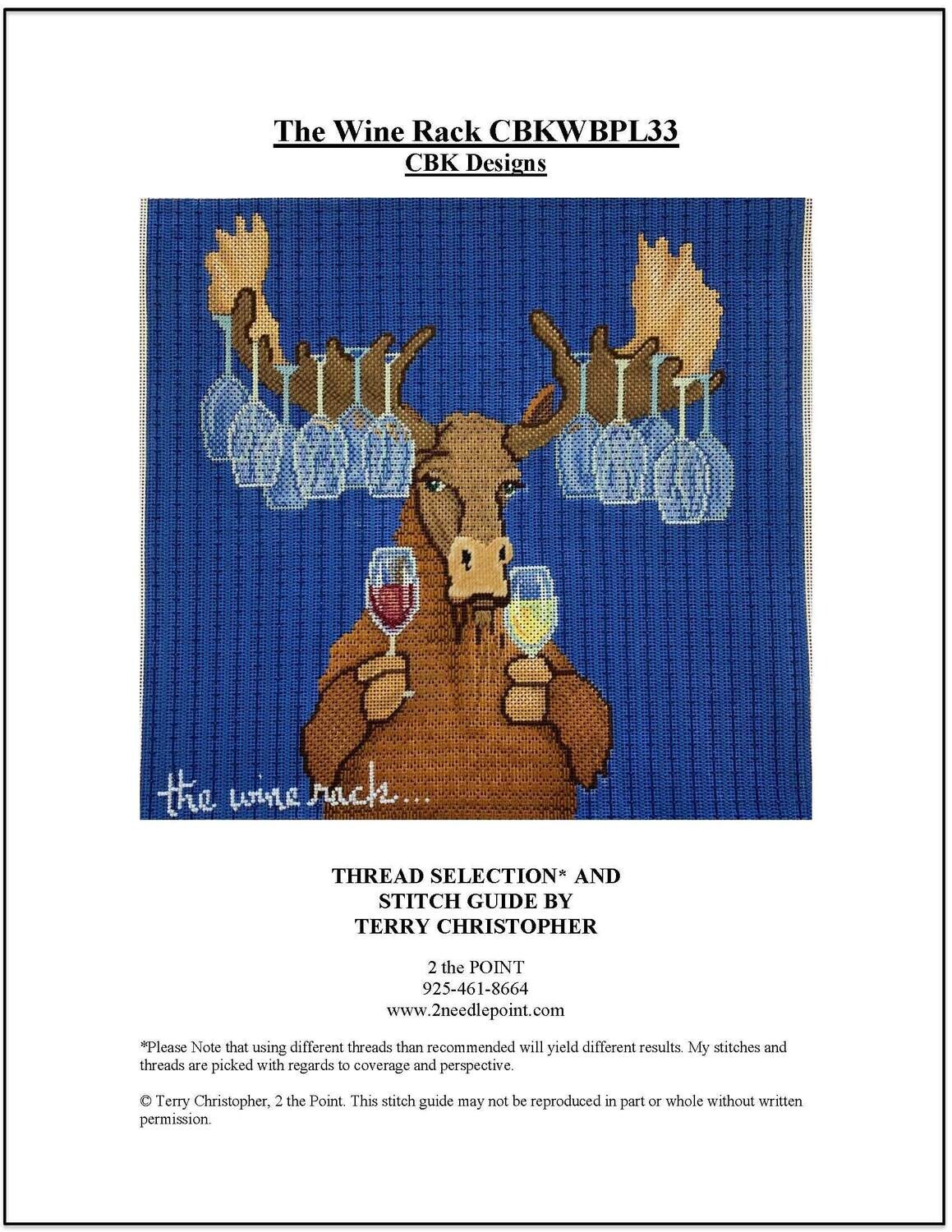 CBK Designs, The Wine Rack Stitch Guide CBKWBL33