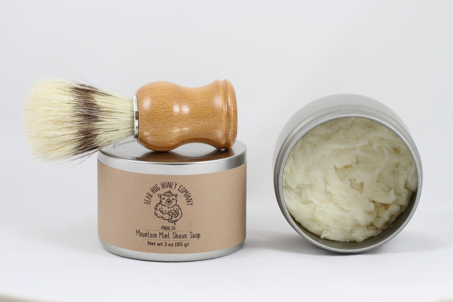 Shaving Soap & Brush, Eucalyptus Spearmint