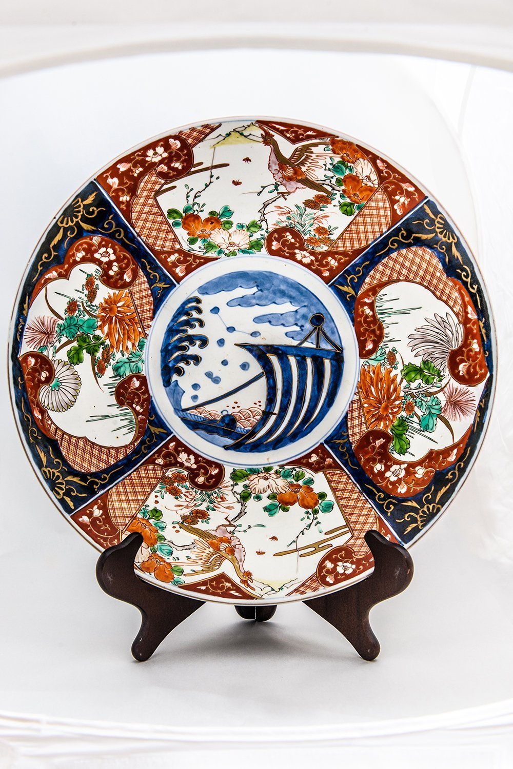 Antique China Japanese Imari Charger Plate For Sale