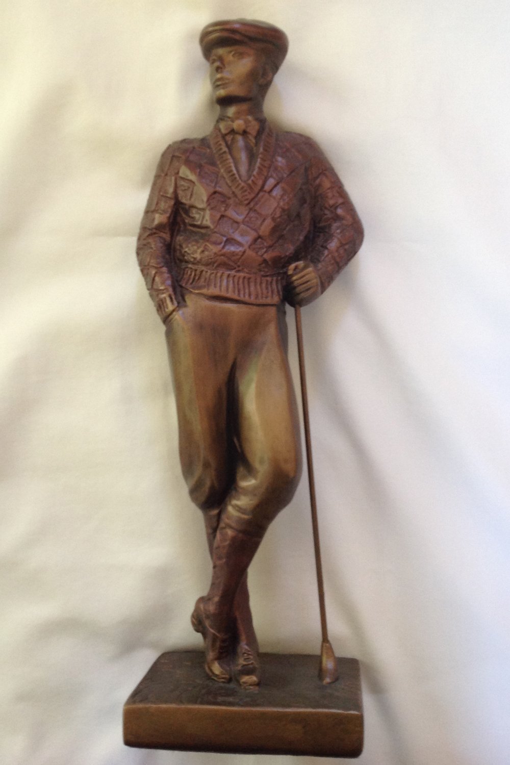 Bronze Golf Statue from era of Bobby Jones Walter Hagen