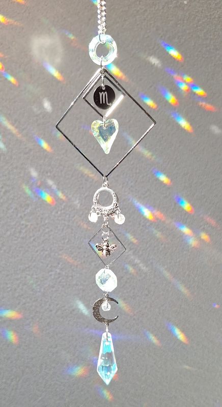 Signe astro, cœur doré &amp; abeille