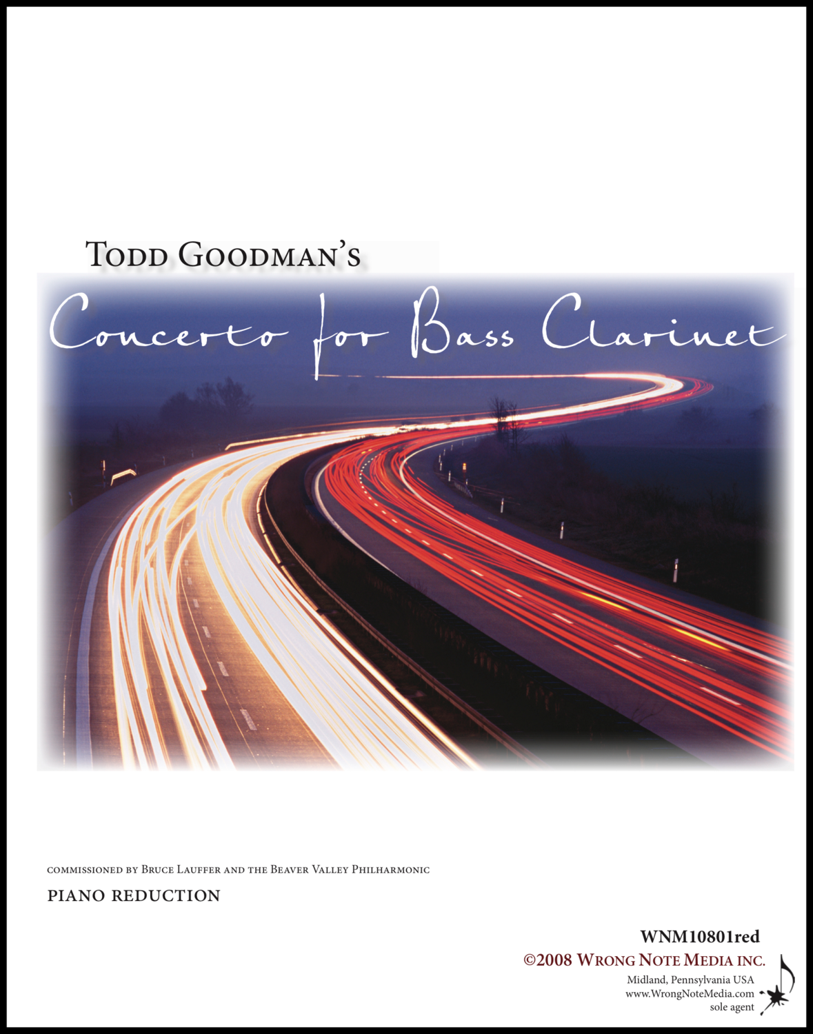 Concerto for Bass Orchestral SCORE, by Todd Goodman