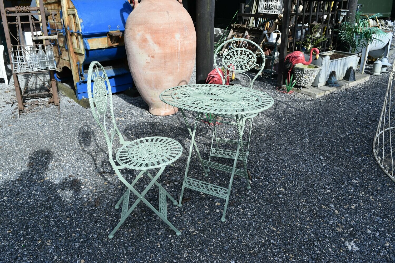 Green Table and Chairs