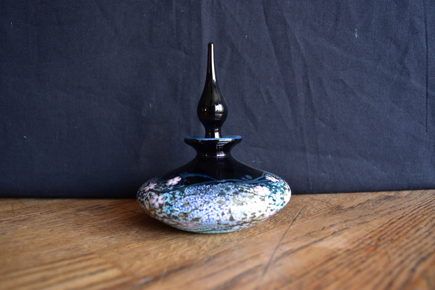 Okra Floral Perfume Bottle Richard Golding Glass