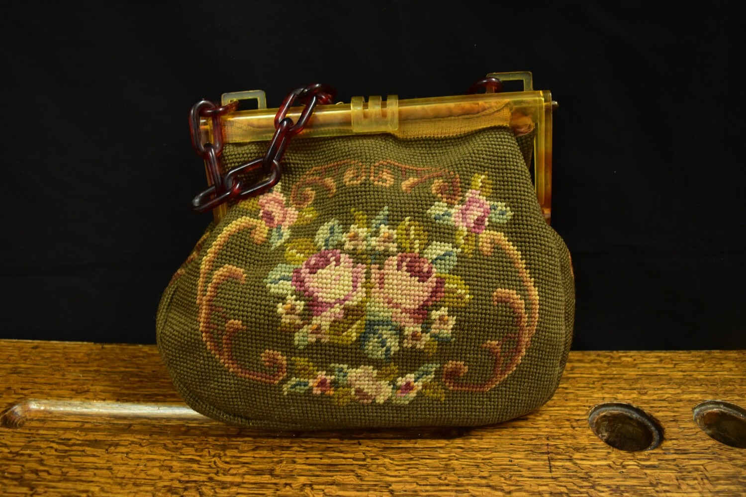 1930s Tapestry Bag