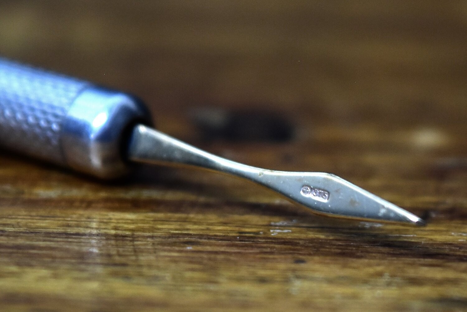 Silver & 9ct Gold Toothpick