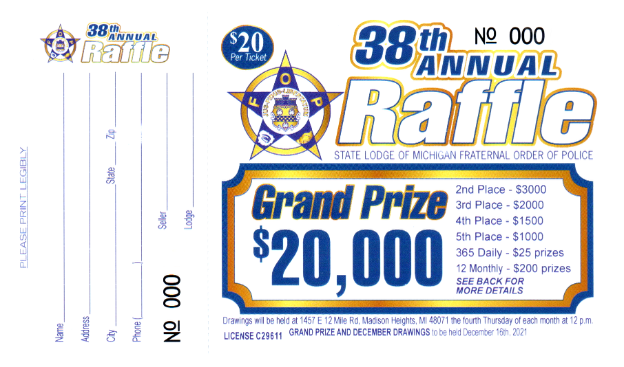 2021 Michigan FOP State Raffle