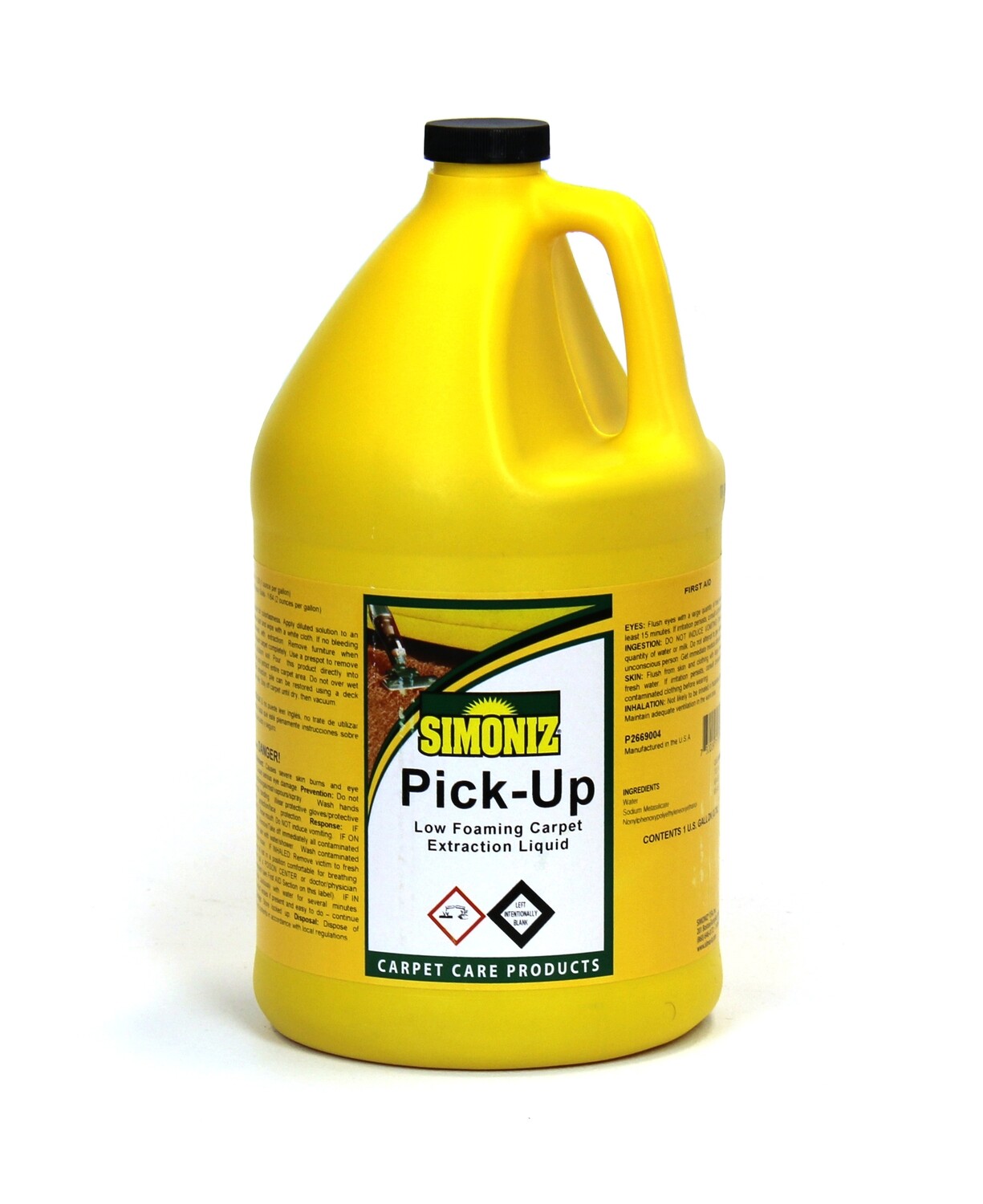 Simoniz PICK UP Low Foaming Carpet Cleaning 1 Gallon