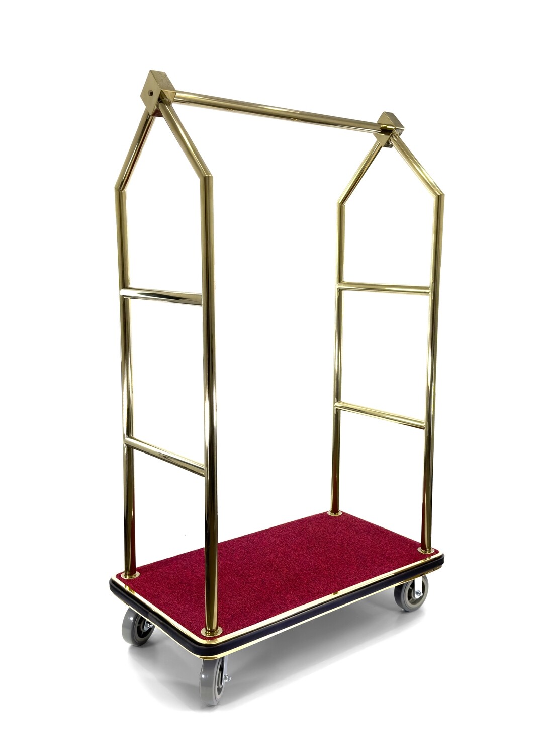 Luxury Hotel luggage cart Bellman's Cart Rectangular Red Carpet