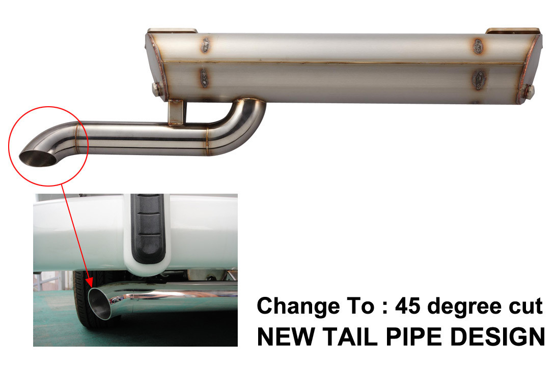 VW SPLIT BUS STAINLESS STEEL SUPER FLOW MUFFLER