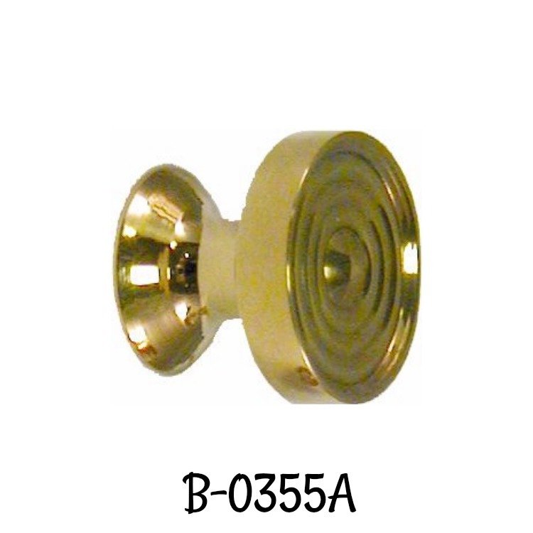 Cast Brass KNOB with Concentric Rings 5/8" diameter Annie's Home