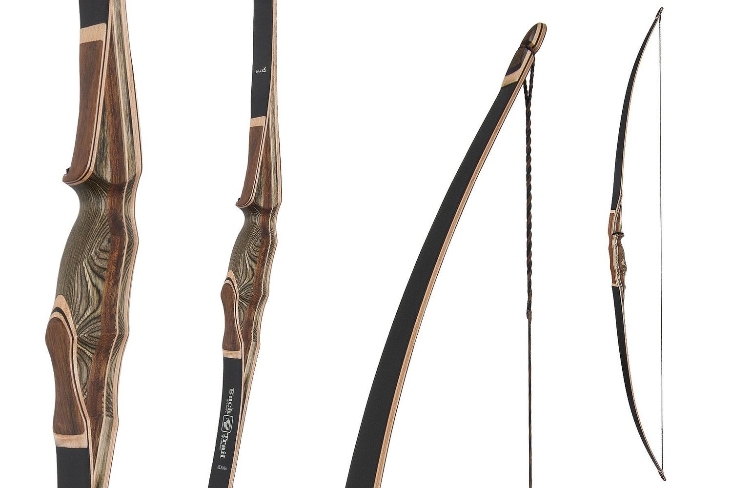 The new Buck Trail Black Hawk is an 68" flat longbow available from 25...