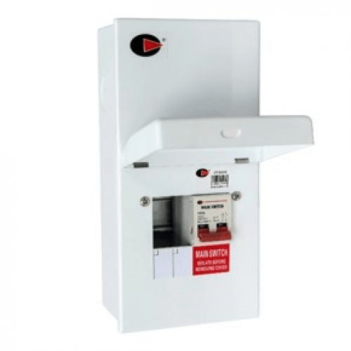 2 Way Main Switch Garage Consumer Unit Lewden