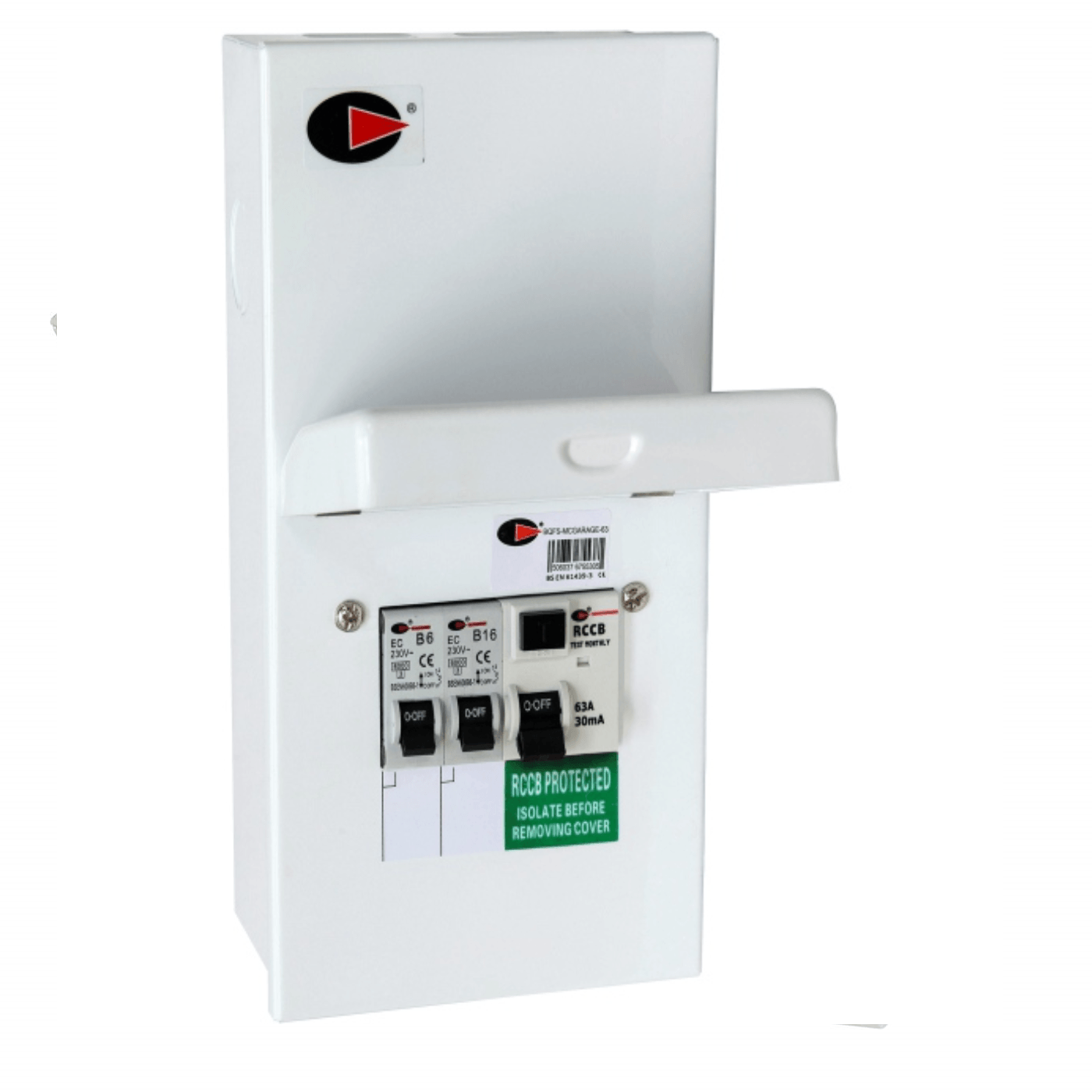 2 Way RCD Garage Consumer Unit - Lewden