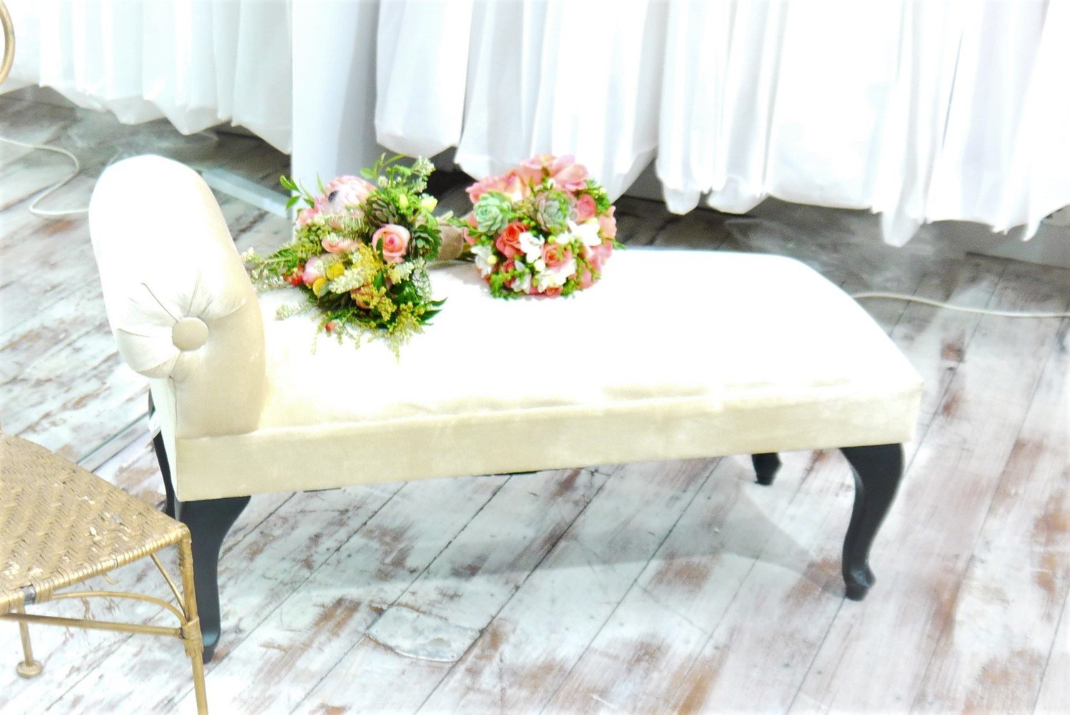 Ivory Mini Chaise Lounge