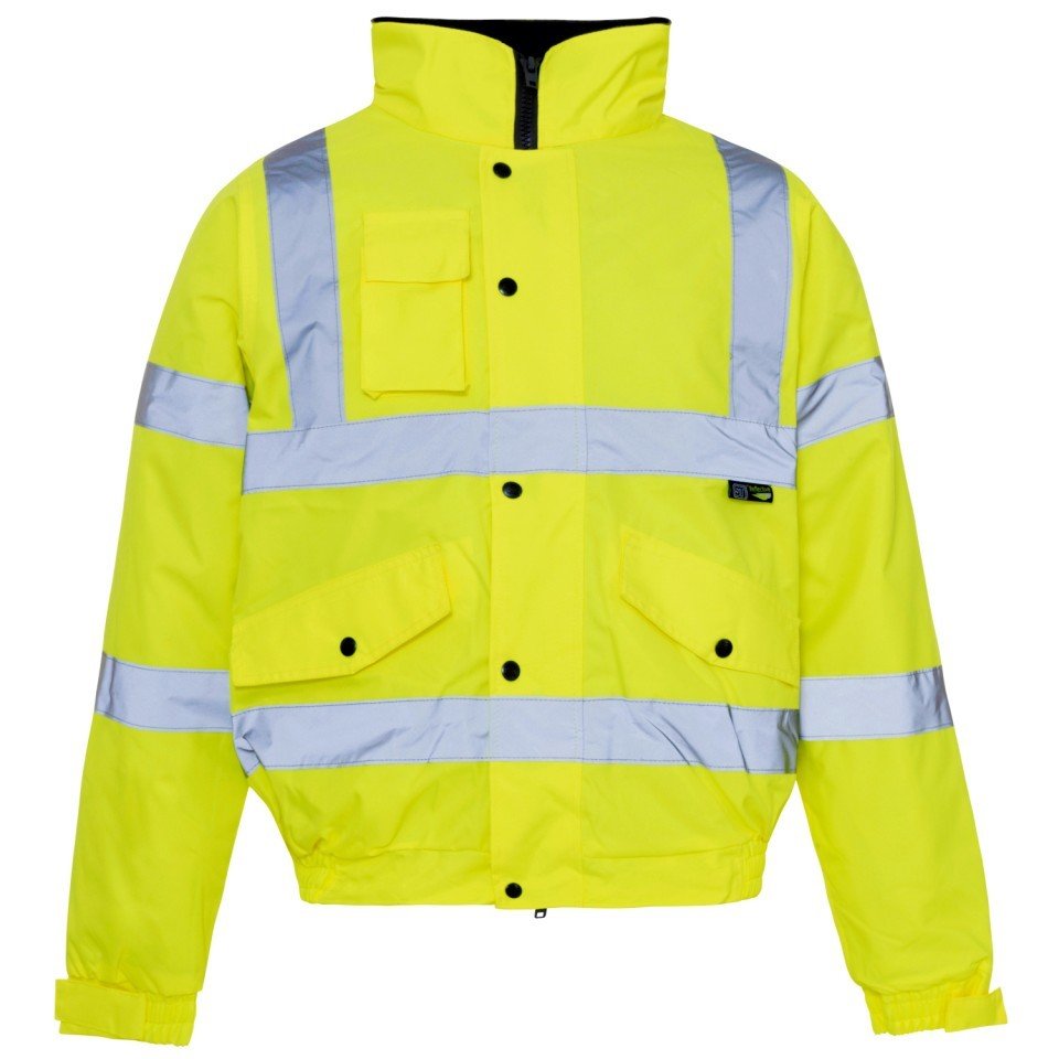 Hi Viz Yellow Bomber Jacket