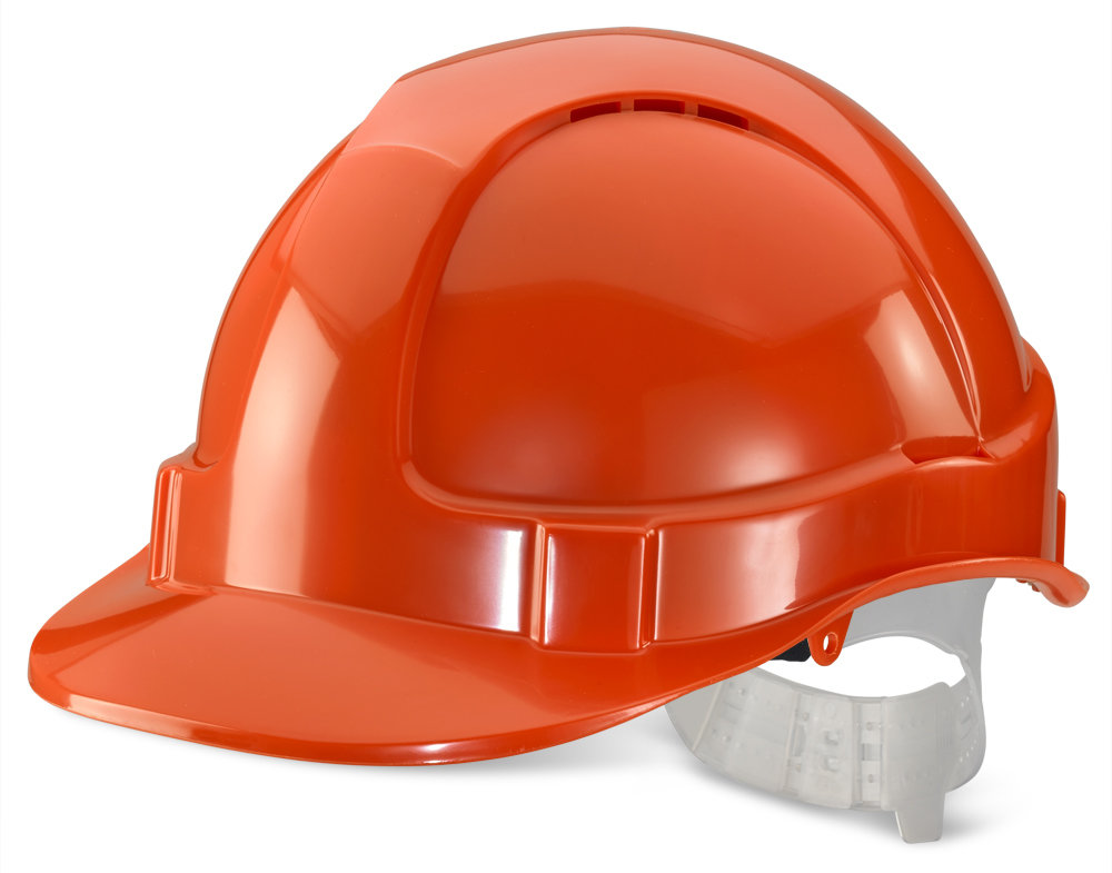 ECONOMY VENTED SAFETY HELMET ORANGE