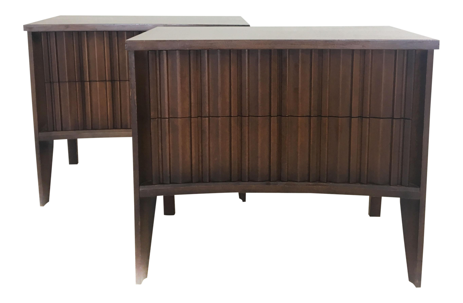 Mid Century Modern Pair of Bed Side Tables