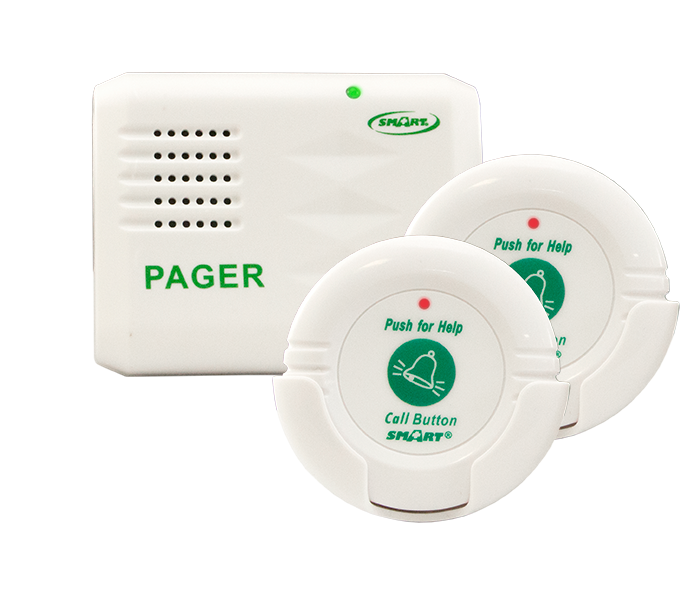Two Call Buttons and Pager Kit for the Elderly