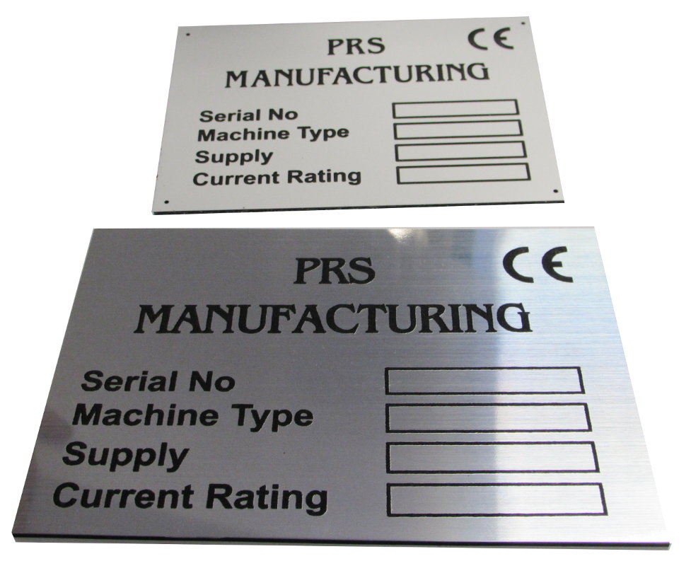 300 of 3mm engraved laminate 100 x 50mm labels (€3.83 each)