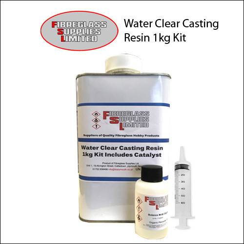 Water Clear Polyester Casting Kit Resin 1kg