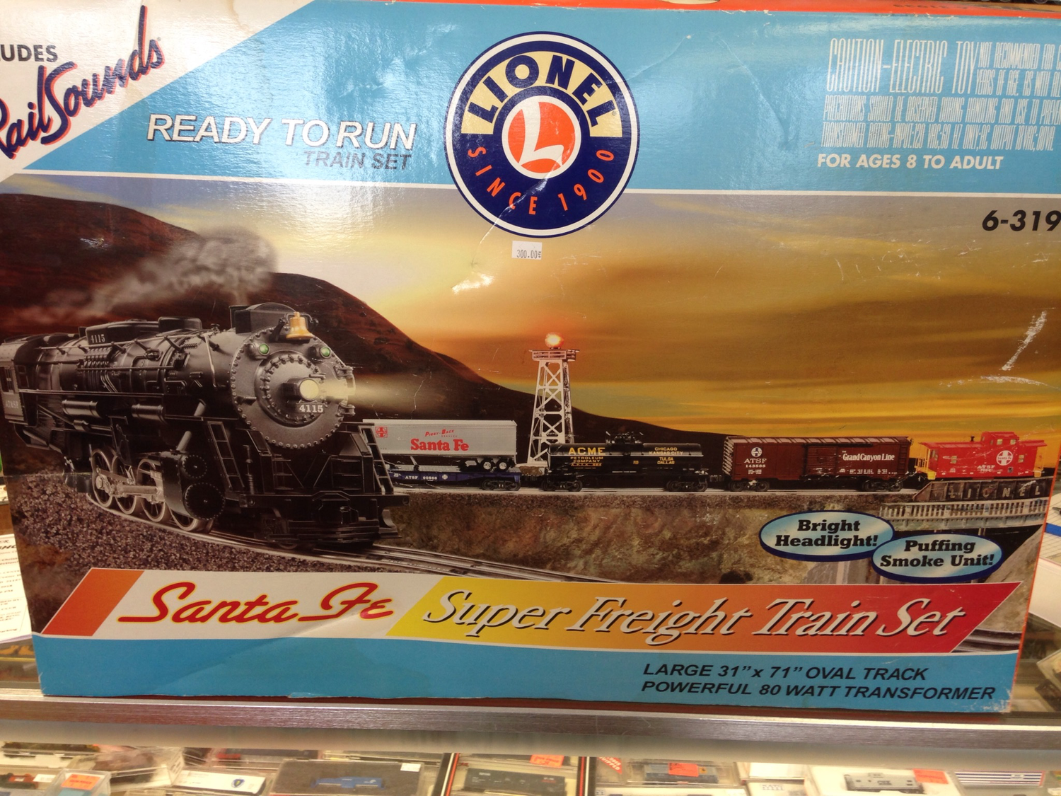 Lionel Santa Fe Super Freight Set Ready to Run 631933