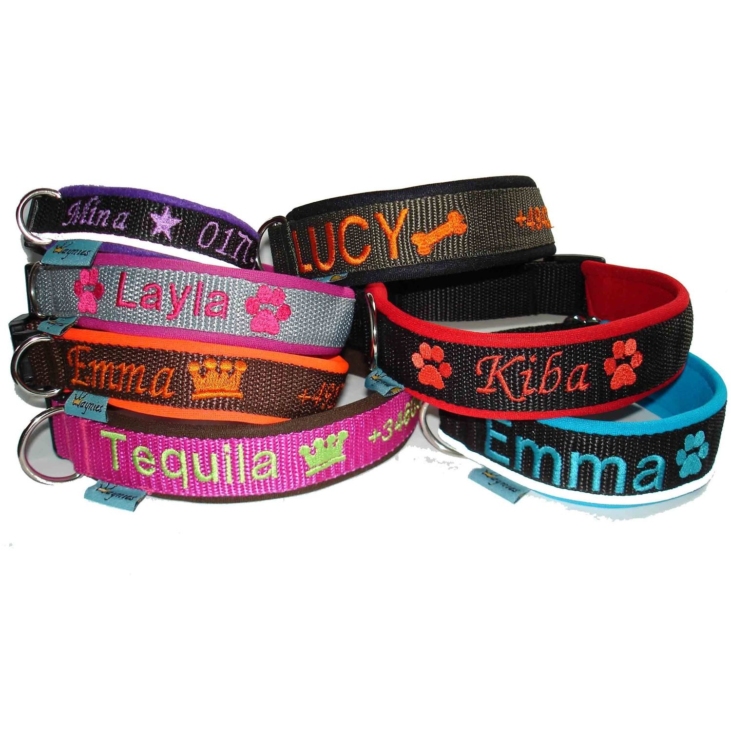 GUOCU 10 Stücke Hundehalsband Mit Polsterung – Verstellbar, Aus PU-Leder, Für Welpen & Kleine Hunde, Größe 2XS