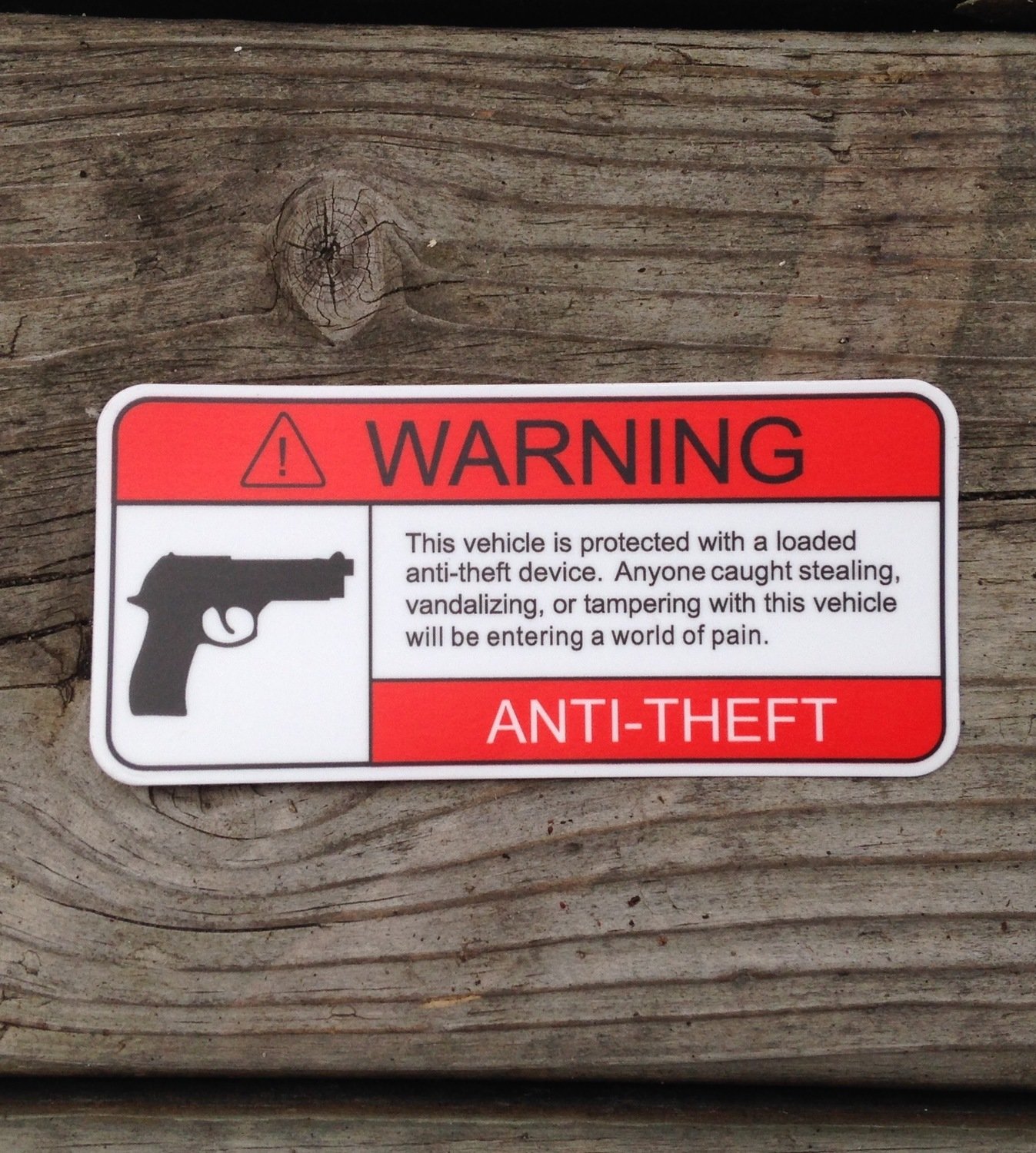 "ANTITHEFT" Decal