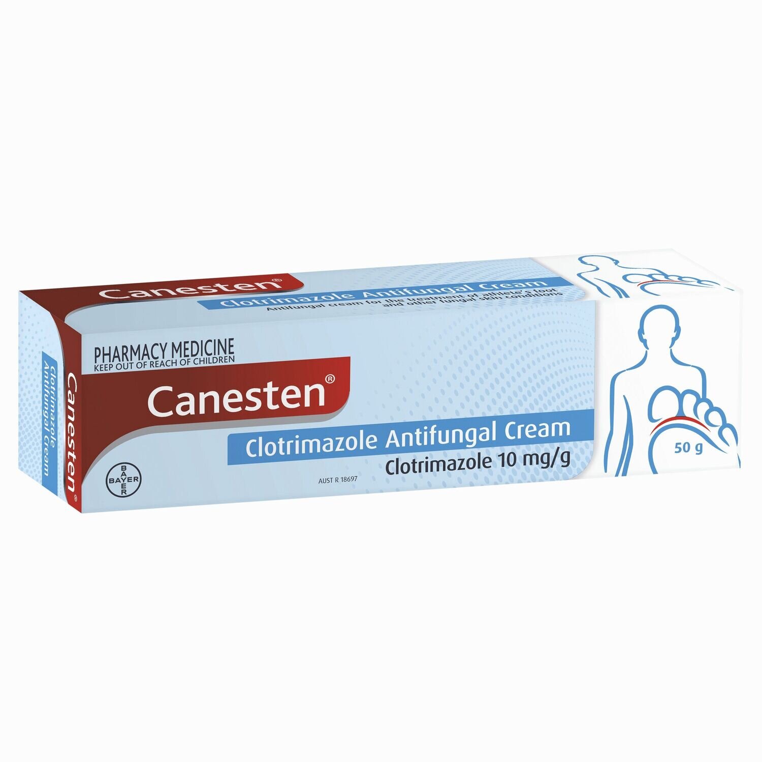 CANESTEN ANTI FUNGAL CREAM 50G ANTIFUNGAL TOPICAL 1 50GM Personal Care Foot Care Athlete s