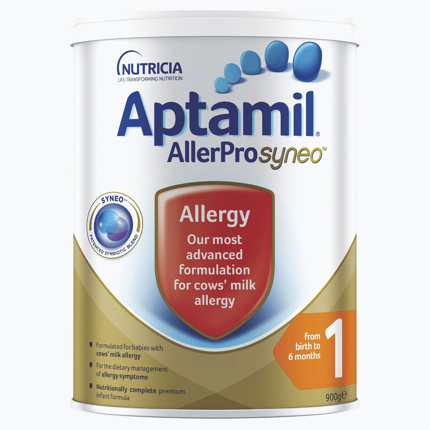 APTAMIL ALLERPRO SYNEO 1 900G ALLERGY PREMIUM BABY INFANT FORMULA FROM