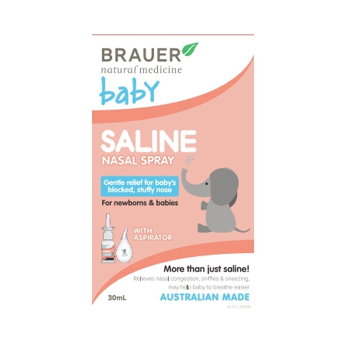 BRAUER BABY SAL NASAL DROP 25ML + ASP DROPS+A SPORT OR SALINE DROPS