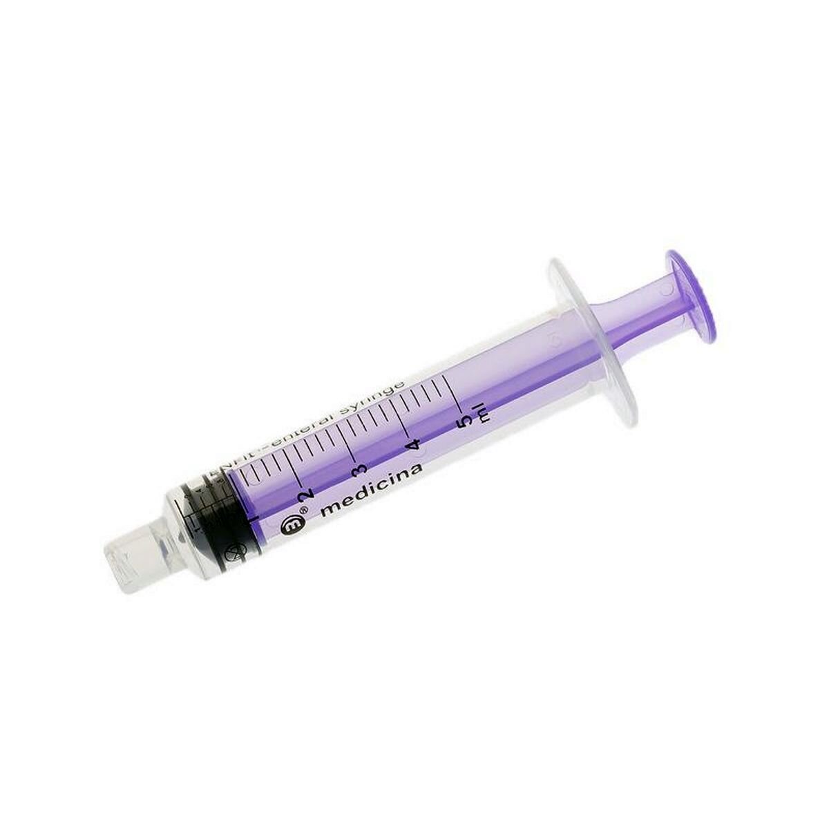 ENTERAL ENFIT SYRINGE 5ML SINGLE USE PURPLE PKT 100 Medical Equipment