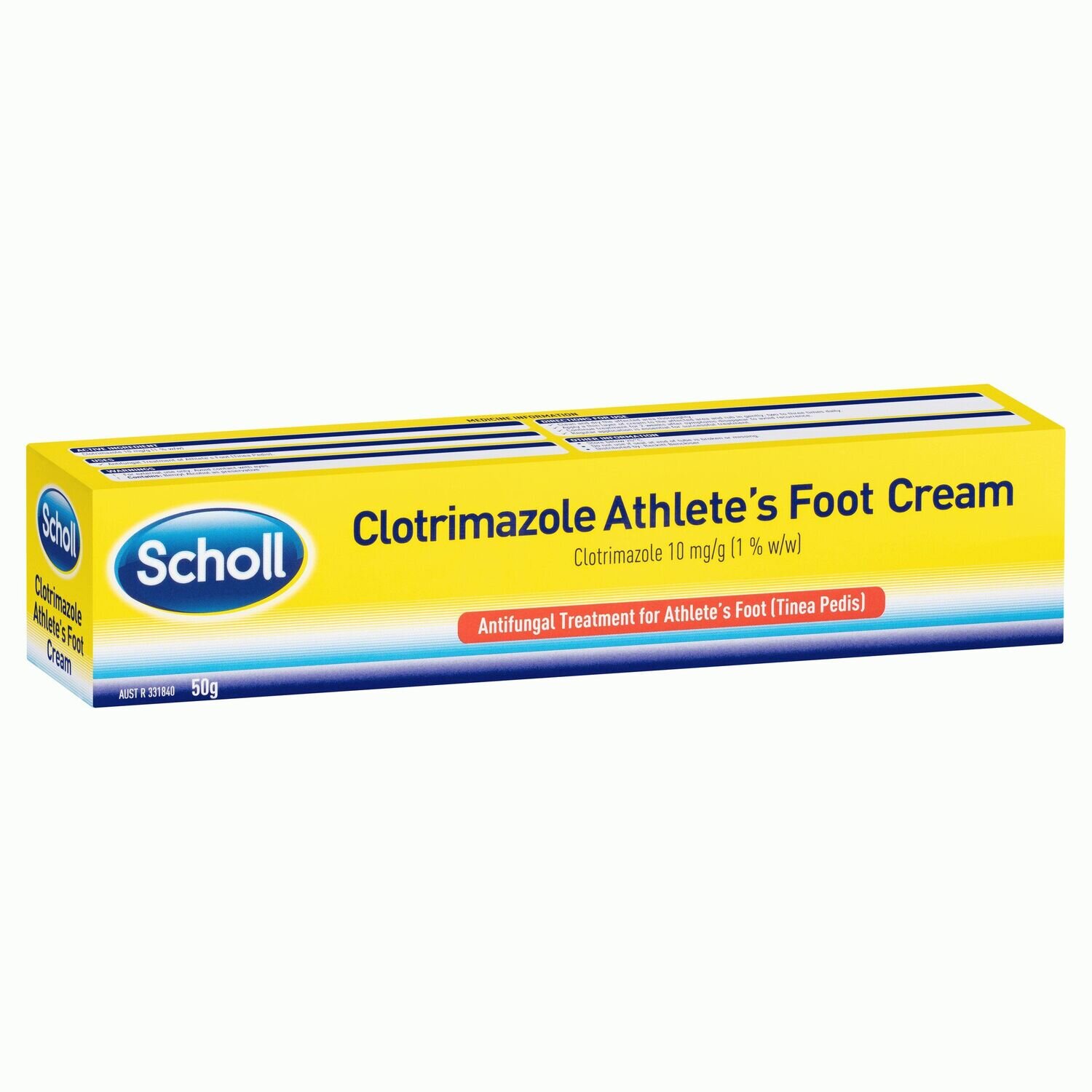 SCHOLL CLOTRIMAZOLE ATHLETE FOOT CRM 50G ATHLETE'S CREAM Personal Care