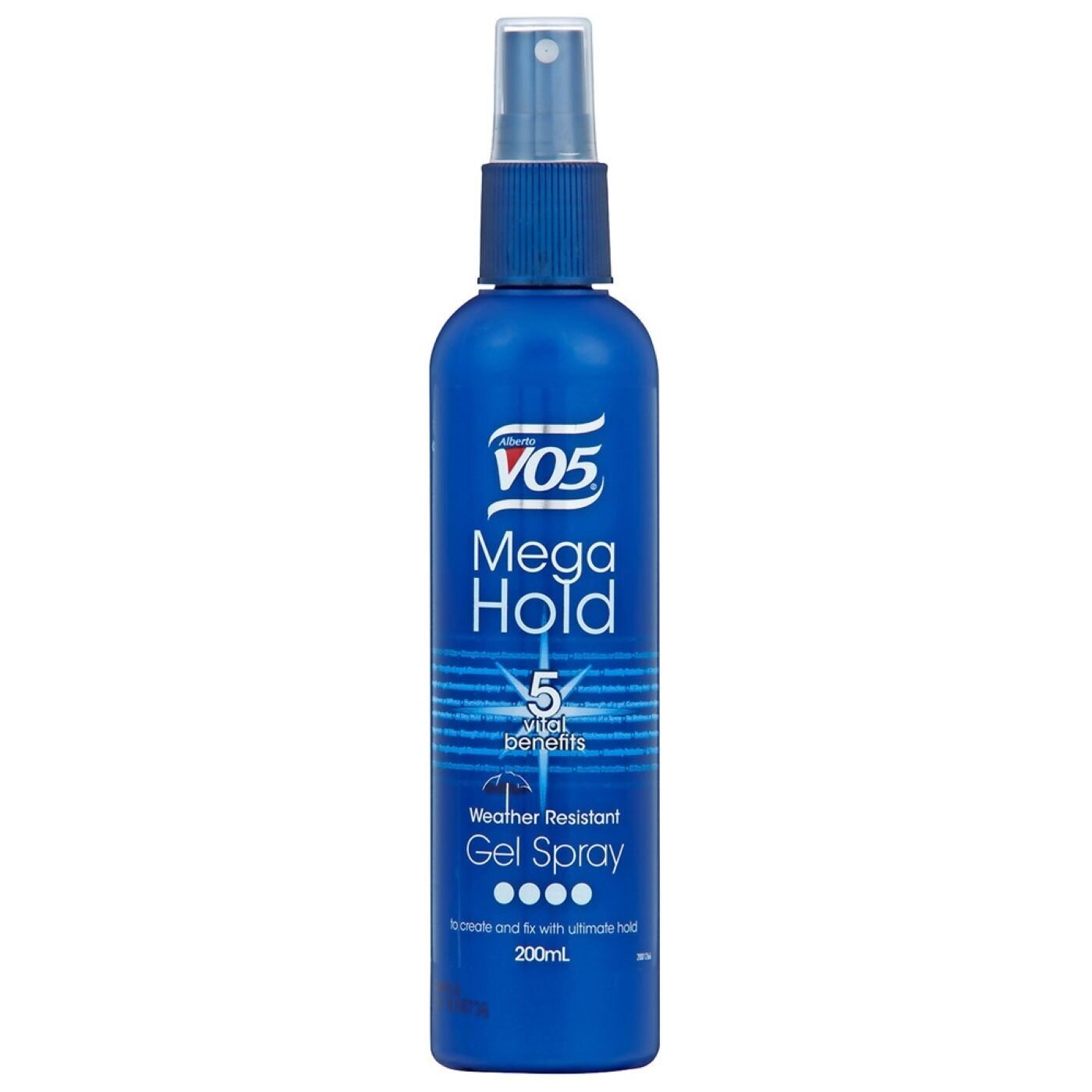 VO5 GEL SPRAY MEGA HOLD 200ML ADV Personal Care Hair Care Hair Styling Products Hair Gel