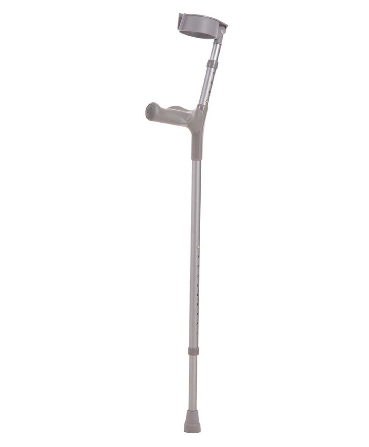 MLE ERGO GRIP FOREARM CRUTCHES PAIR TALL LIGHTWEIGHT DUAL HEIGHT ADJUSTABLE