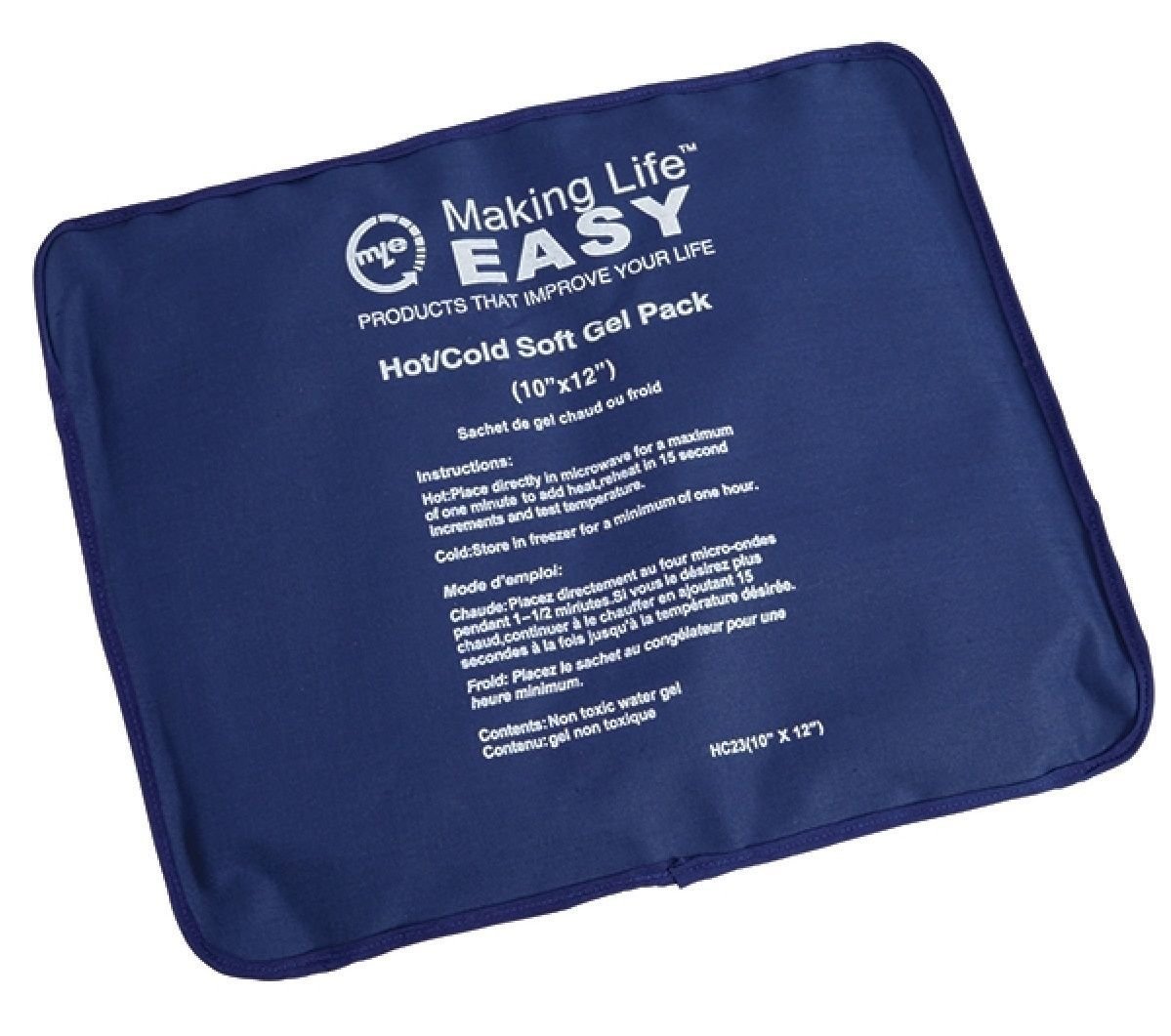 MLE HOT COLD REUSABLE SOFT GEL PACK LARGE FOR MUSCLE ACHE BACK PAIN